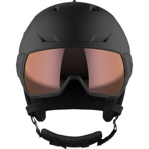 Dámská lyžařská přilba Salomon Icon Lt Visor Sigma Velikost helmy: 53-56 cm / Barva: černá/růžová