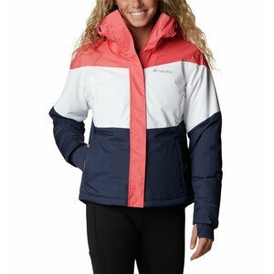 Dámská bunda Columbia Tipton Peak™ II Insulated Jacket Velikost: L / Barva: bílá/růžová/modrá