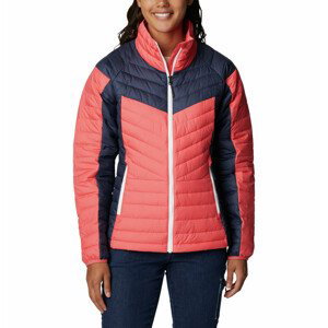 Dámská zimní bunda Columbia Powder Lite™ II Full Zip Jacket Velikost: S / Barva: růžová/modrá
