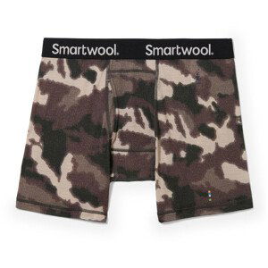 Pánské funkční boxerky Smartwool M Merino Print Boxer Brief Boxed Velikost: M / Barva: hnědá