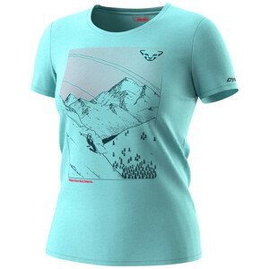 Dámské triko Dynafit Artist Series Dri T-Shirt W Velikost: M / Barva: tyrkysová