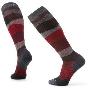 Lyžařské ponožky Smartwool Ski Targeted Cushion Pattern OTC Velikost: L / Barva: šedá/červená