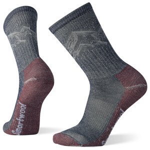 Pánské ponožky Smartwool Hike CE LC Mountain Pattern Crew Velikost ponožek: 46-49 / Barva: šedá/červená