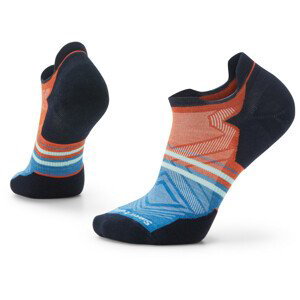 Pánské ponožky Smartwool Run Targeted Cushion Low Ankle Pattern Velikost: L / Barva: oranžová/černá