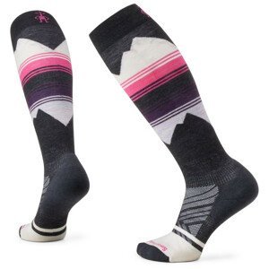 Lyžařské ponožky Smartwool W Ski Targeted Cushion Pattern OTC Velikost ponožek: 38-41 / Barva: šedá/růžová