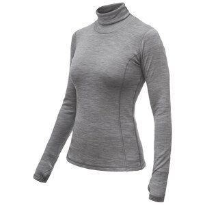 Dámské funkční triko Sensor Merino Bold Roll Neck dl.rukáv Velikost: S / Barva: tmavě šedá