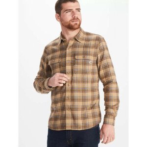 Pánská košile Marmot Bayview Midweight Flannel LS Velikost: XL / Barva: hnědá