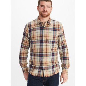 Pánská košile Marmot Anderson Lightweight Flannel Velikost: L / Barva: hnědá/šedá
