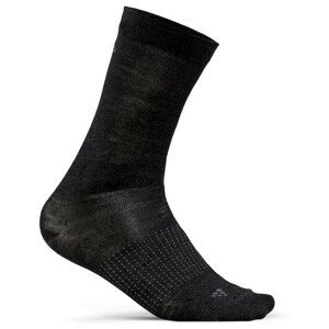 Pánské ponožky Craft 2-Pack Wool Liner Velikost ponožek: 40-42 / Barva: černá