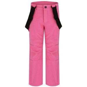 Dětské softshellové kalhoty Loap Lovelo Dětská velikost: 112-116 / Barva: růžová