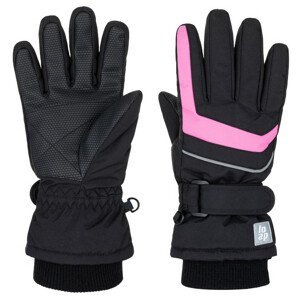 Dětské lyžařské rukavice Loap Rulik Velikost rukavic: 8 / Barva: černá/růžová
