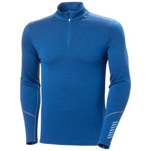 Pánské funkční triko Helly Hansen Lifa Merino Midweight 1/2 Zip Velikost: L / Barva: modrá