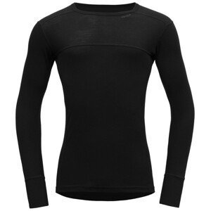 Pánské funkční triko Devold Lauparen Merino 190 Shirt Man Velikost: M / Barva: černá