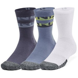 Ponožky Under Armour Heatgear Novelty Crew Velikost: M / Barva: bílá/šedá