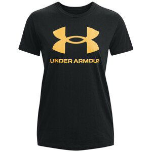 Dámské triko Under Armour Sportstyle Logo SS Velikost: M / Barva: černá