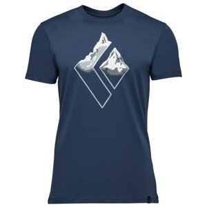 Pánské triko Black Diamond Mountain Logo SS Tee Velikost: M / Barva: tmavě modrá