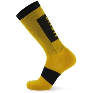 Ponožky Mons Royale Atlas Merino Snow Sock Velikost: M / Barva: žlutá/černá