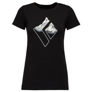 Dámské triko Black Diamond Mountain Logo SS Tee Velikost: S / Barva: černá