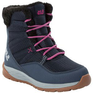 Dětské sněhule Jack Wolfskin Polar Wolf Texapore High K Velikost bot (EU): 36 / Barva: tmavě modrá