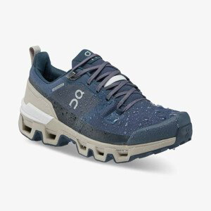 Dámské trekové boty On Cloudwander Waterproof Velikost bot (EU): 39 / Barva: modrá/šedá