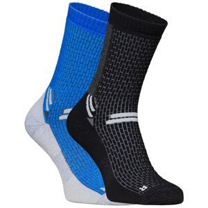 Ponožky High Point Trek 4.0 Socks (Double pack) Velikost ponožek: 39-42 / Barva: modrá/černá
