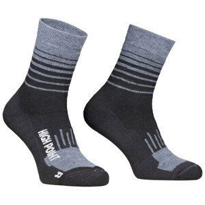 Ponožky High Point Mountain Merino 3.0 Lady Socks Velikost ponožek: 39-42 / Barva: černá/šedá