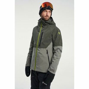 Pánská lyžařská bunda Tenson Yoke Ski Jacket Velikost: L / Barva: šedá/zelená