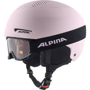 Dětská lyžařská přilba Alpina Zupo Set (+Piney) Velikost helmy: 48-52 cm / Barva: světle růžová