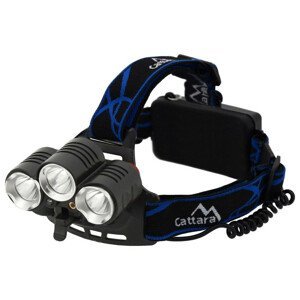 Čelovka Cattara LED 400lm (1x XM-L+2x XP-E) Barva: černá/modrá