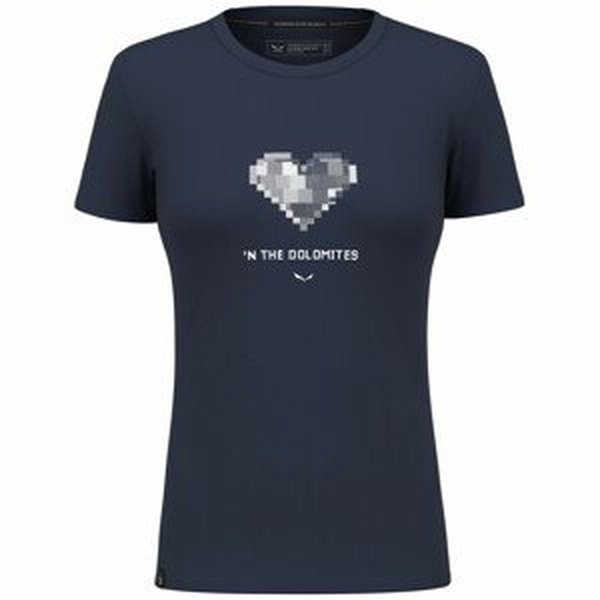 Dámské triko Salewa Pure Heart Dry W T-Shirt Velikost: L / Barva: modrá