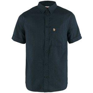 Pánská košile Fjällräven Övik Travel Shirt SS M Velikost: XL / Barva: tmavě modrá