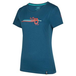 Dámské triko La Sportiva Stripe Cube T-Shirt W Velikost: M / Barva: modrá