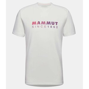 Pánské triko Mammut Trovat T-Shirt Men Logo Velikost: M / Barva: bílá