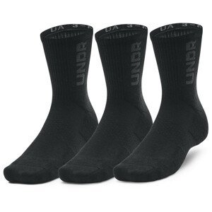 Sada ponožek Under Armour 3-Maker 3pk Mid-Crew Velikost ponožek: 40-42 / Barva: černá