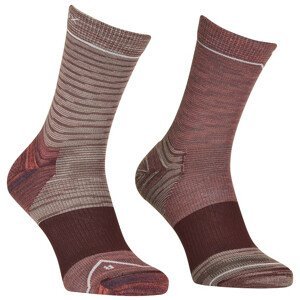 Dámské ponožky Ortovox Alpine Mid Socks W Velikost ponožek: 39-41 / Barva: růžová/fialová