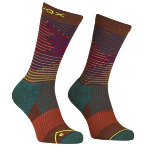 Pánské ponožky Ortovox All Mountain Mid Socks M Velikost ponožek: 42-44 / Barva: červená/modrá