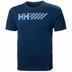 Pánské tričko Helly Hansen Lifa Tech Graphic Tshirt Velikost: XXL / Barva: modrá