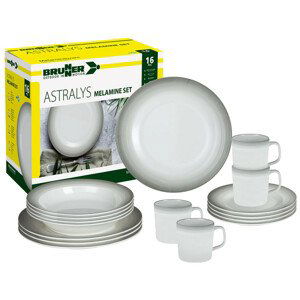 Sada nádobí Brunner Melamine Set Astralys Barva: bílá/šedá