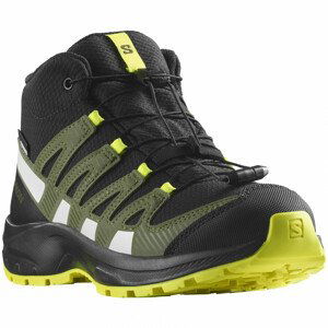 Dětské boty Salomon Xa Pro V8 Mid Climasalomon™ Waterproof Velikost bot (EU): 39 / Barva: černá/žlutá