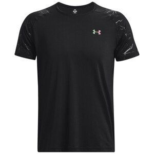 Pánské funkční triko Under Armour Rush Emboss SS Velikost: L / Barva: černá