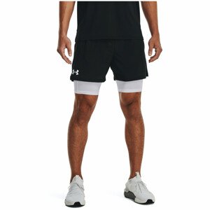 Pánské kraťasy Under Armour Vanish Wvn 2in1 Vent Sts Velikost: XL / Barva: černá/bílá