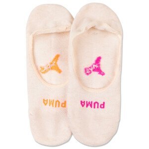 Dámské ponožky Puma Women Mesh MID-CUT Footie 2P Velikost ponožek: 35-38 / Barva: béžová