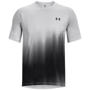 Pánské funkční triko Under Armour Tech Fade SS Velikost: XXL / Barva: šedá/černá