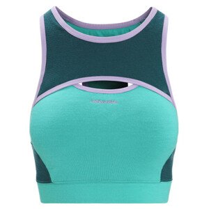 Sportovní podprsenka Icebreaker Women ZoneKnit™ Sport Bra Velikost podprsenky: M / Barva: světle zelená