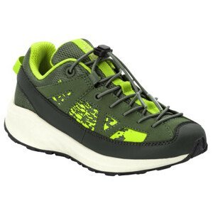Dětské boty Jack Wolfskin Vili Sneaker Low K Velikost bot (EU): 30 / Barva: žlutá/zelená