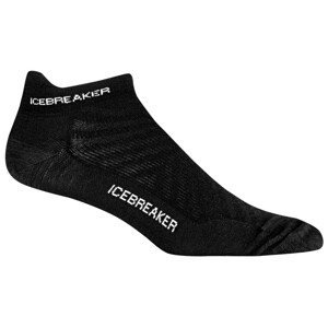 Pánské ponožky Icebreaker Run+ Ultralight Micro Velikost ponožek: 42-44 / Barva: černá/bílá