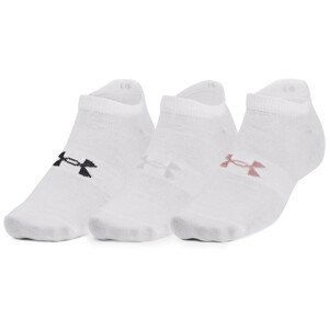 Sada ponožek Under Armour Essential No Show 3pk Velikost ponožek: 34-37,5 / Barva: bílá