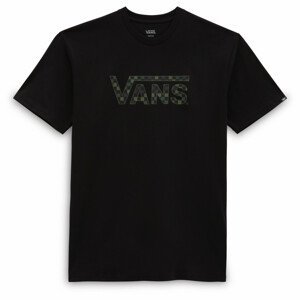 Pánské triko Vans CHECKERED VANS-B Velikost: XL / Barva: černá