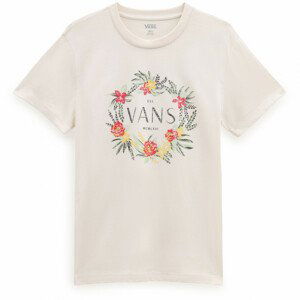 Dámské triko Vans Wreath Of Flowers BFF Tee-B Velikost: S / Barva: bílá