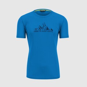 Pánské triko Karpos Loma Print Jersey Velikost: M / Barva: modrá